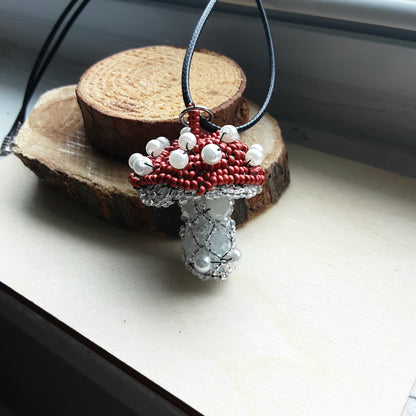 Mushroom necklace