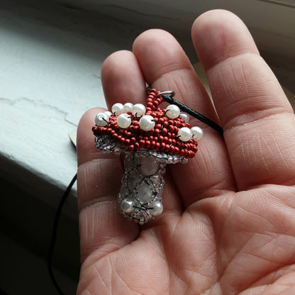 Mushroom necklace