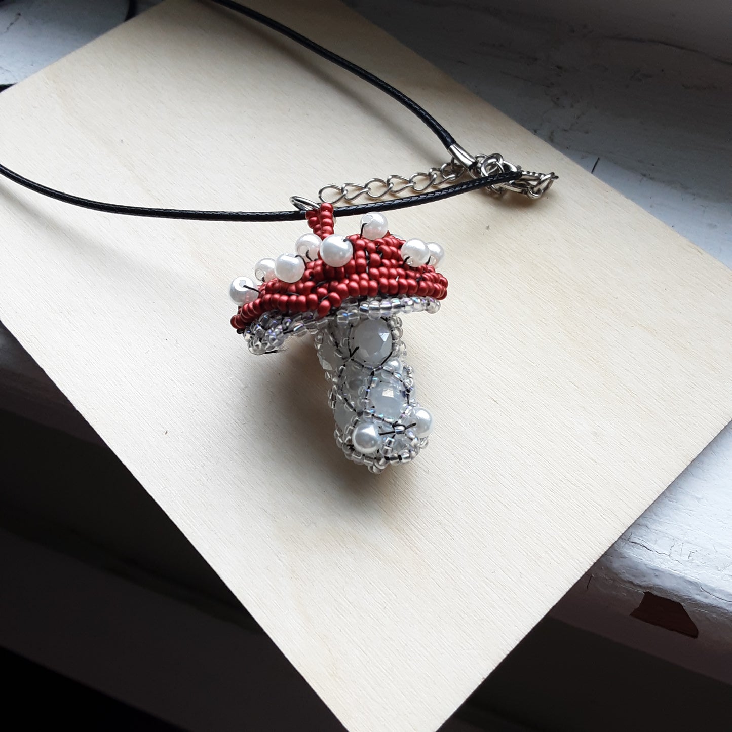 Mushroom necklace