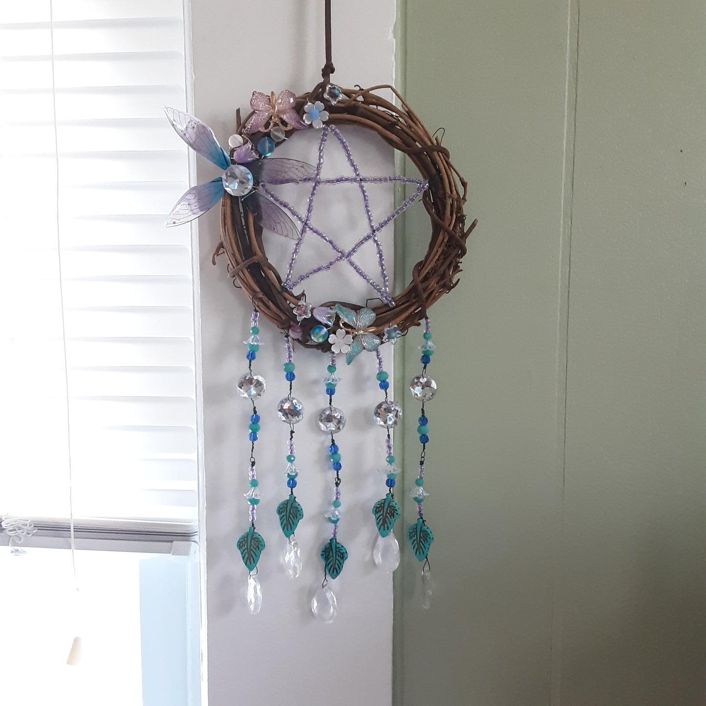 Fae Queen pentacle wall hanging