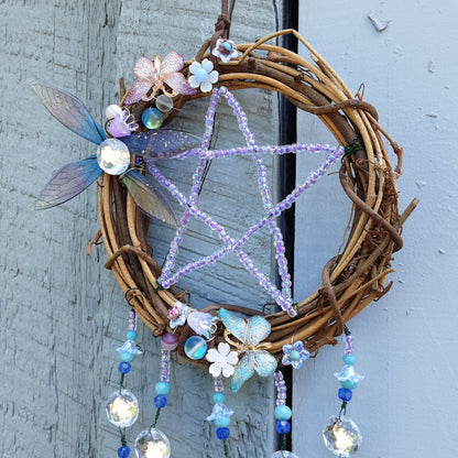 Fae Queen pentacle wall hanging