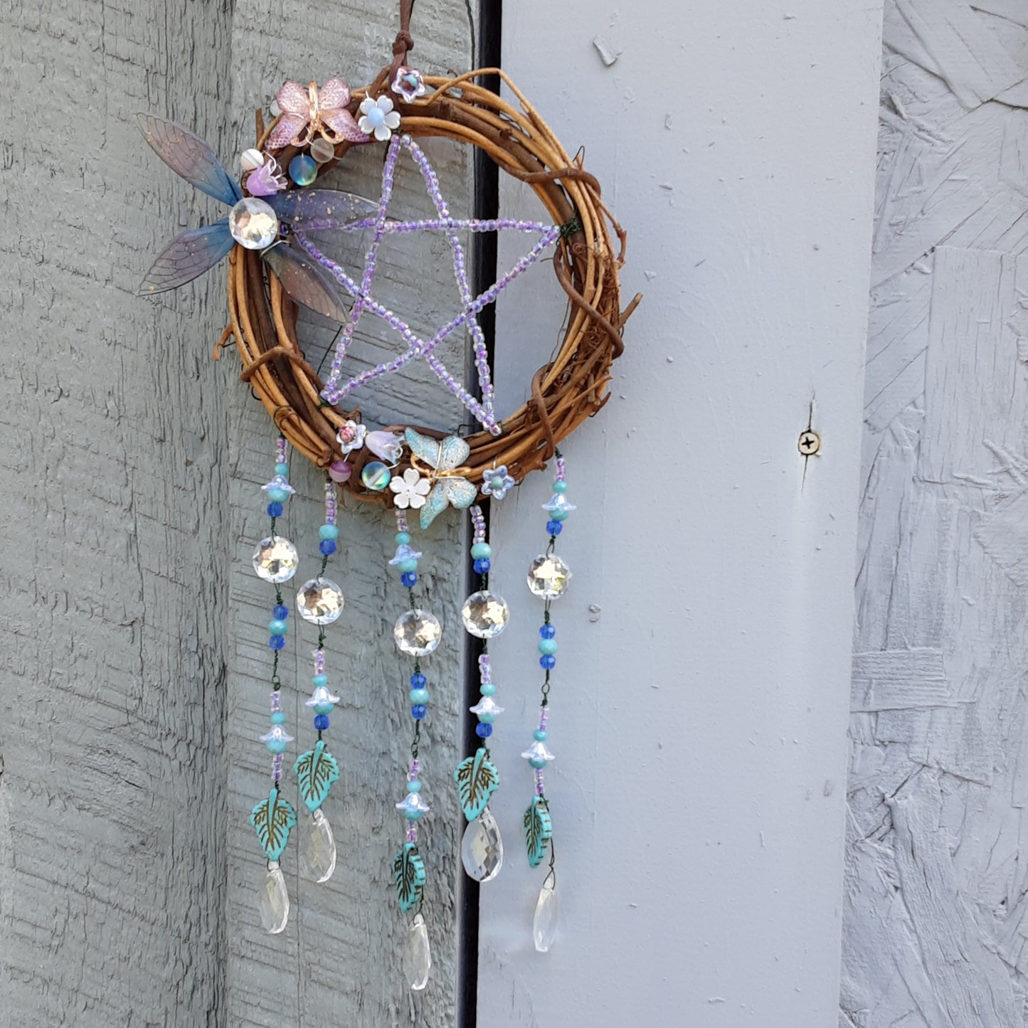 Fae Queen pentacle wall hanging