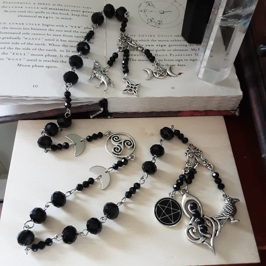 The Morrigan prayer beads