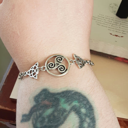 Triskele and Triquetra bracelet