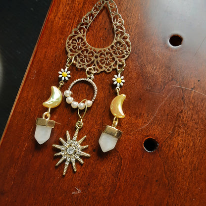 Sunburst and Quartz suncatcher