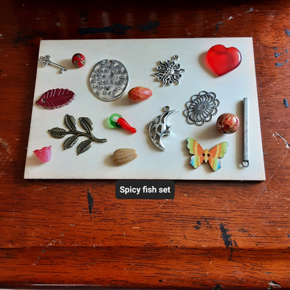 Spicy fish charm casting set