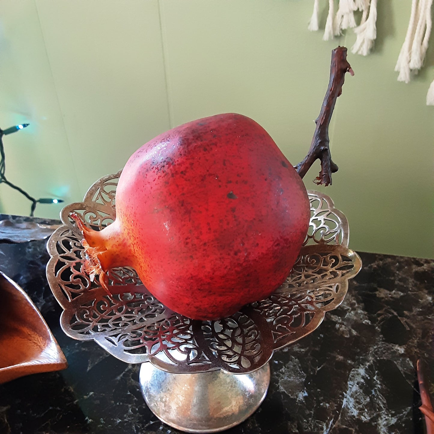 Pomegranate with branch