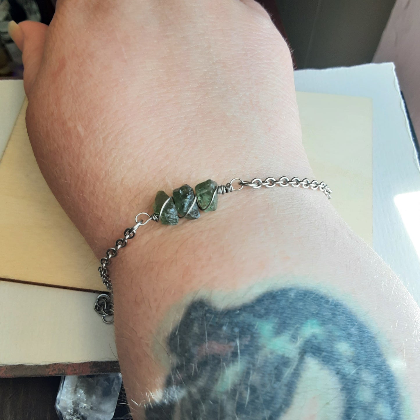 Not moldavite bracelet lol