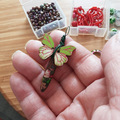 Butterfly and bead lot