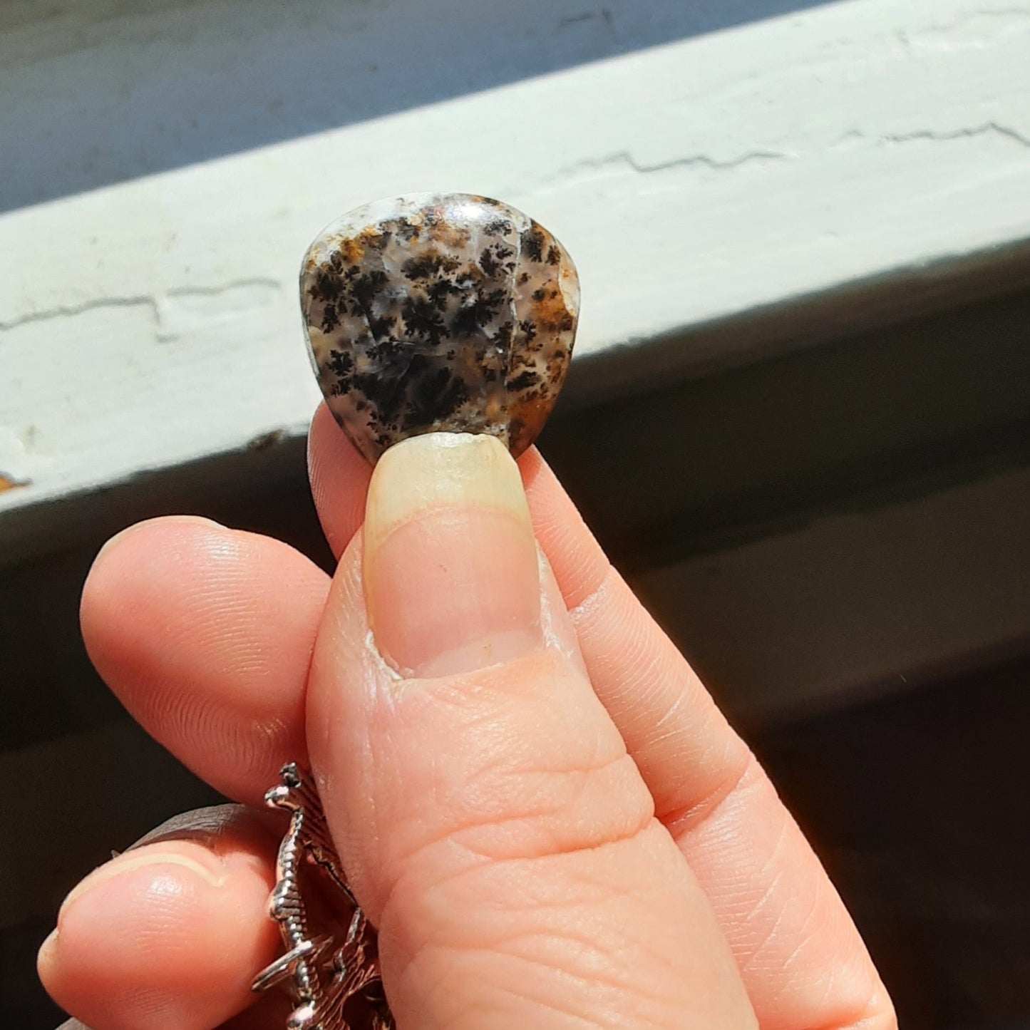 Cernunnos prayer beads with Dendritic Opal