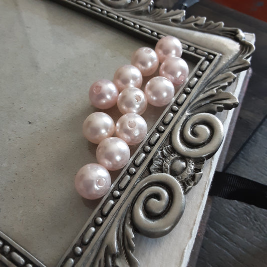 Pink faux pearl lot