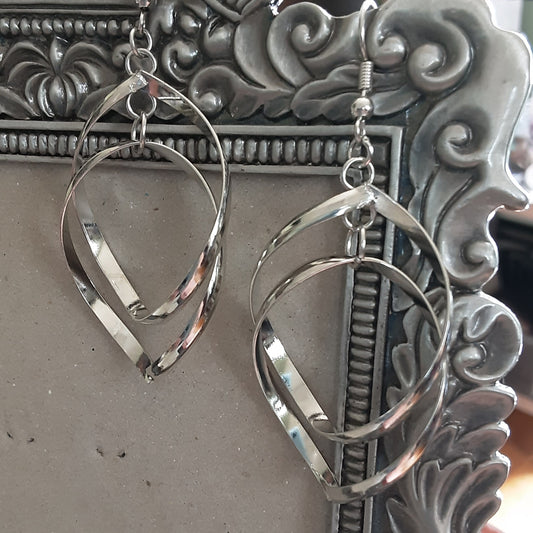 Silver earrings