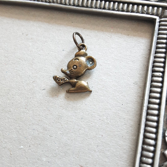 Free Bronze mouse charm