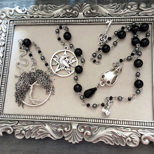 Hekate prayer beads with Willow tree