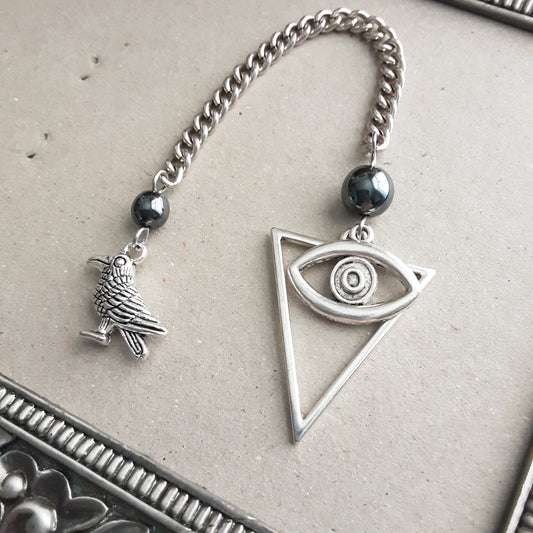 Odin pendulum with eye and Raven