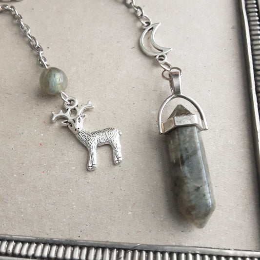 Artemis pendulum with Labradorite