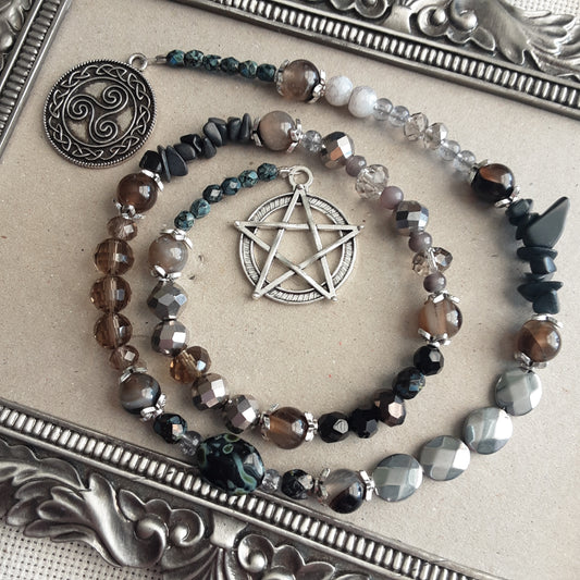 The Morrigan prayer beads