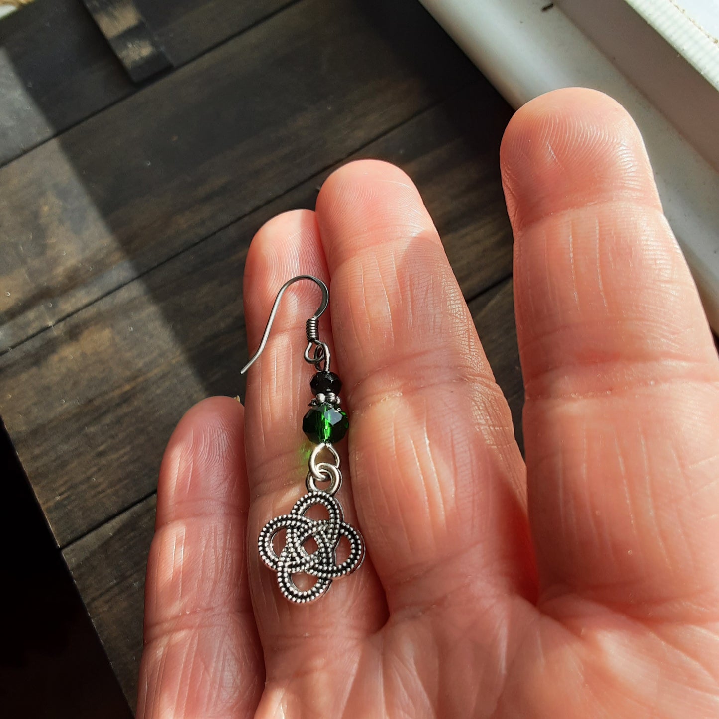 Celtic knotwork earrings