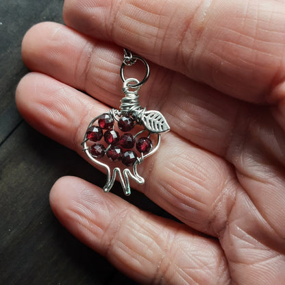 Persephone's pomegranate necklace