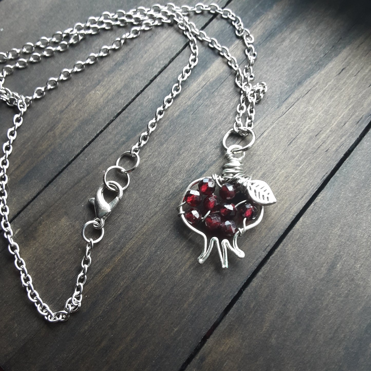 Persephone's pomegranate necklace