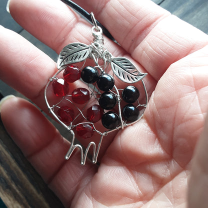 Large Pomegranate necklace - style F