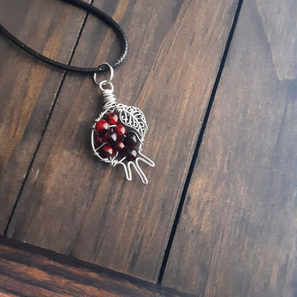 Pomegranate necklace - Acrylic-please read - style A