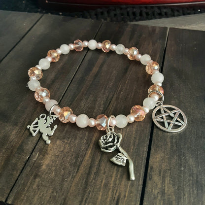 Aphrodite bracelet with Rose Quartz