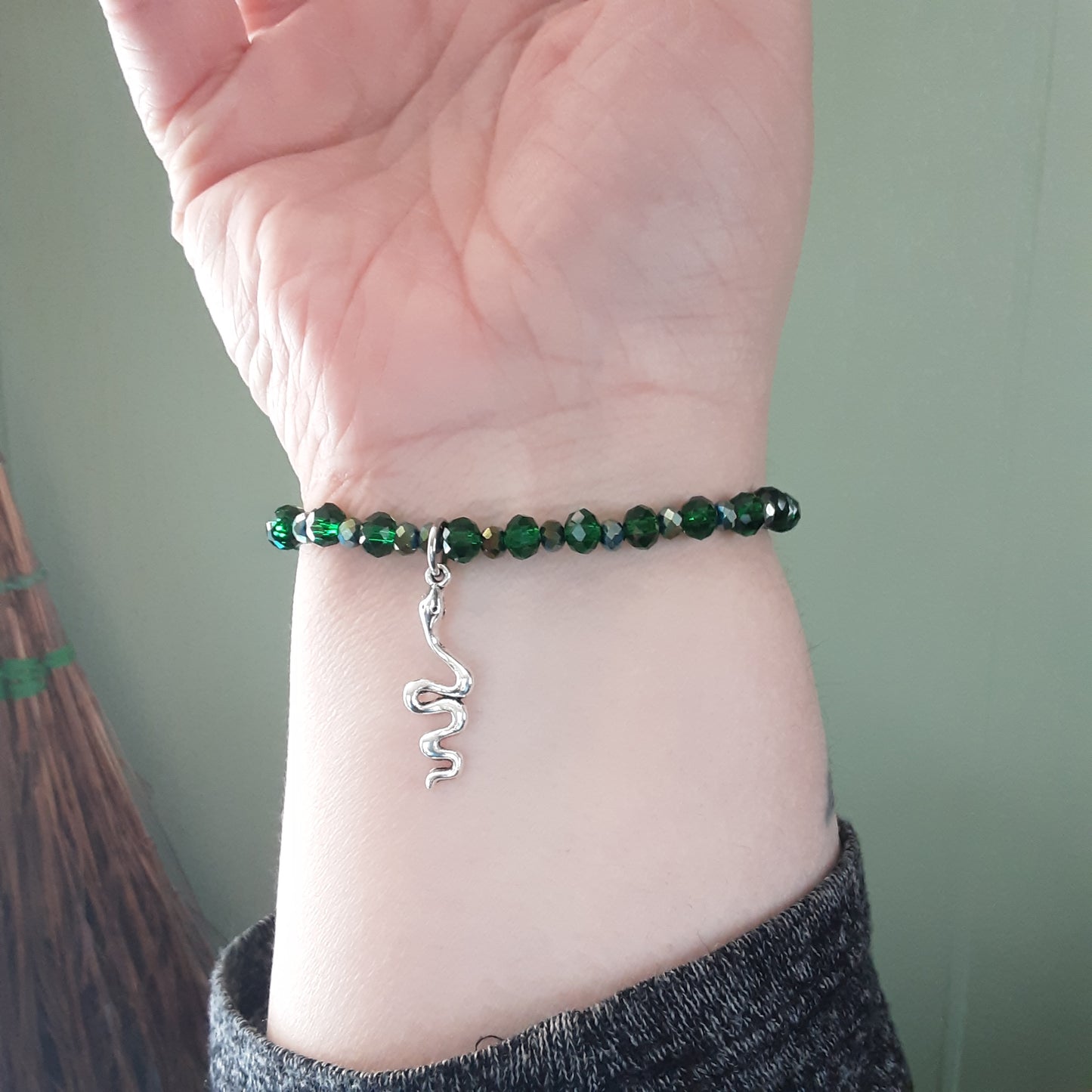 Loki bracelet with snake