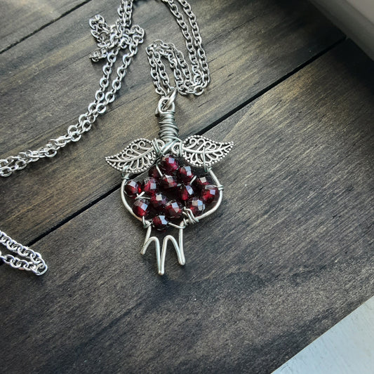 Persephone's pomegranate necklace