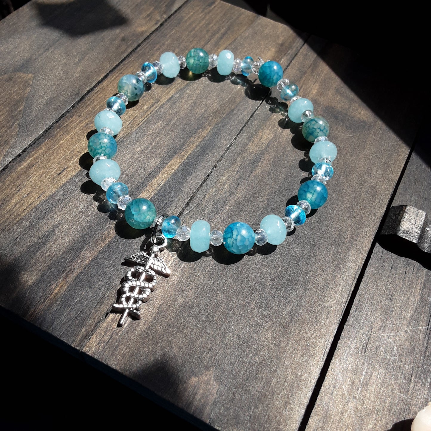 Hermes bracelet with caduceus