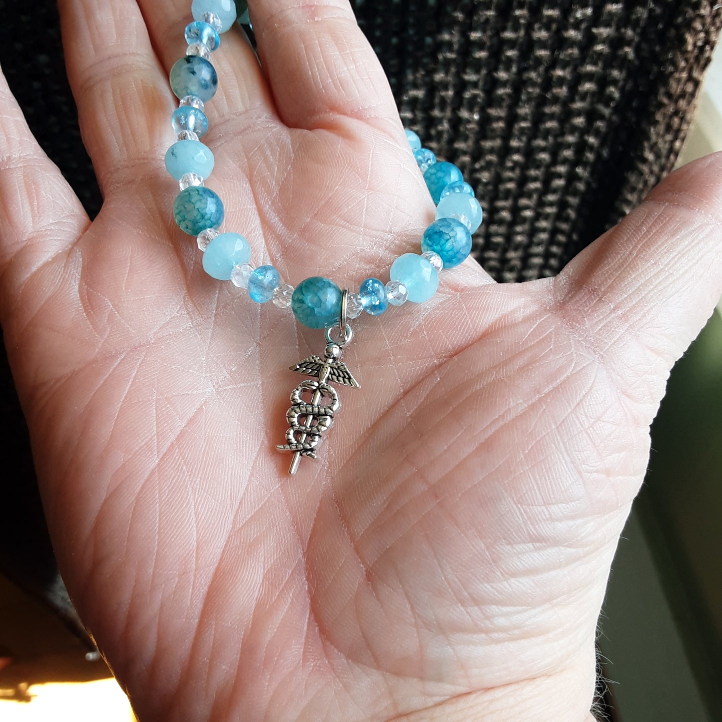 Hermes bracelet with caduceus