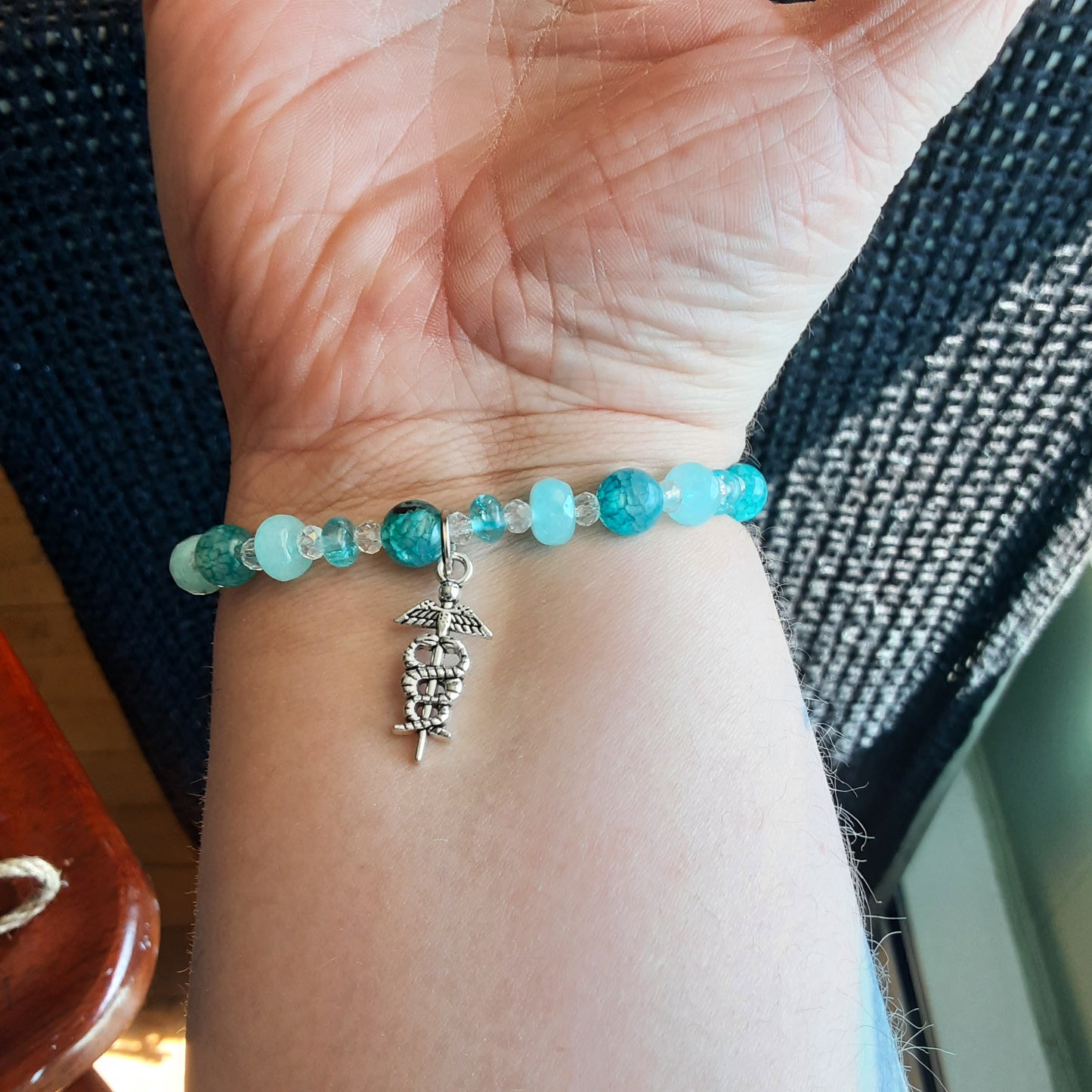 Hermes bracelet with caduceus
