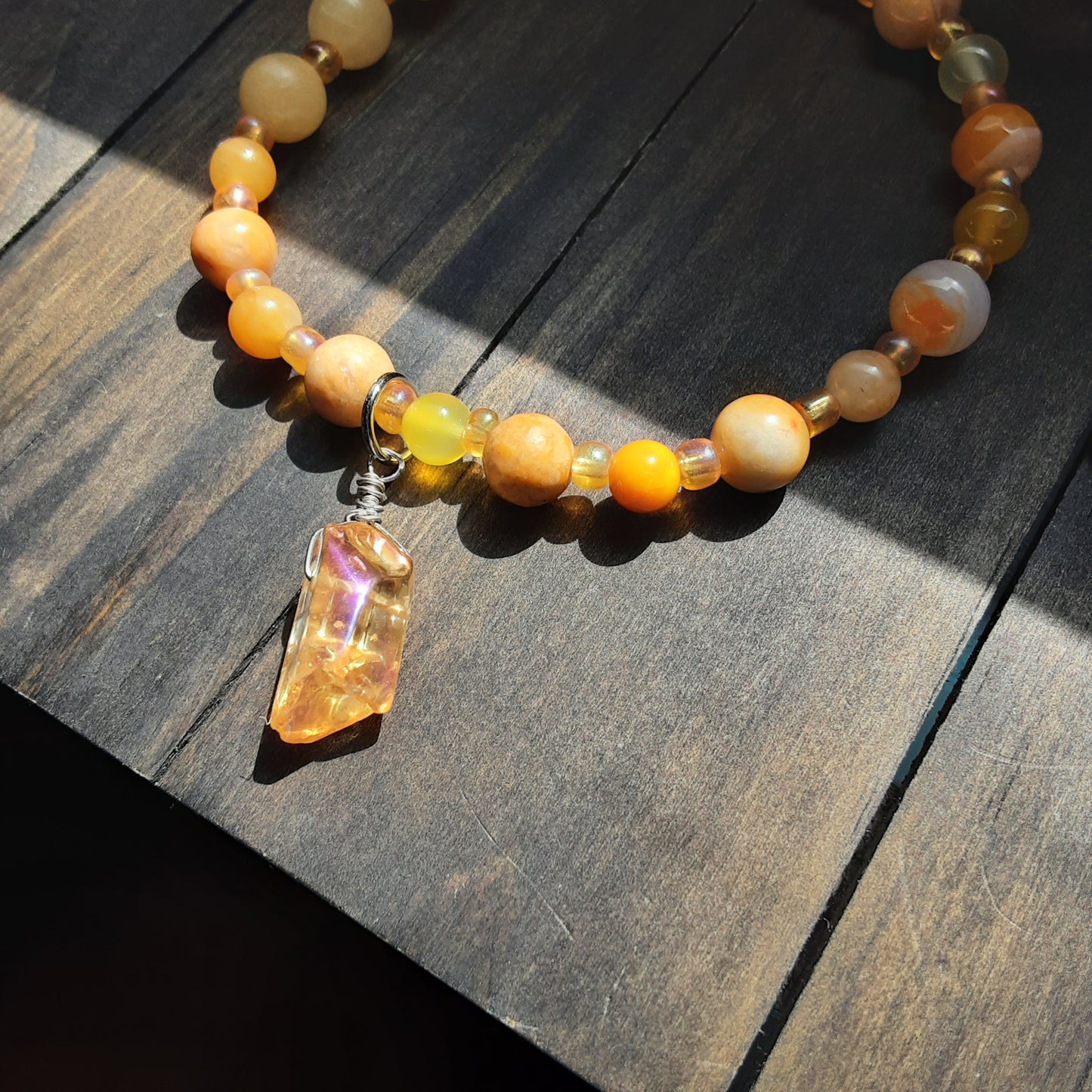 Orange and yellow bracelet
