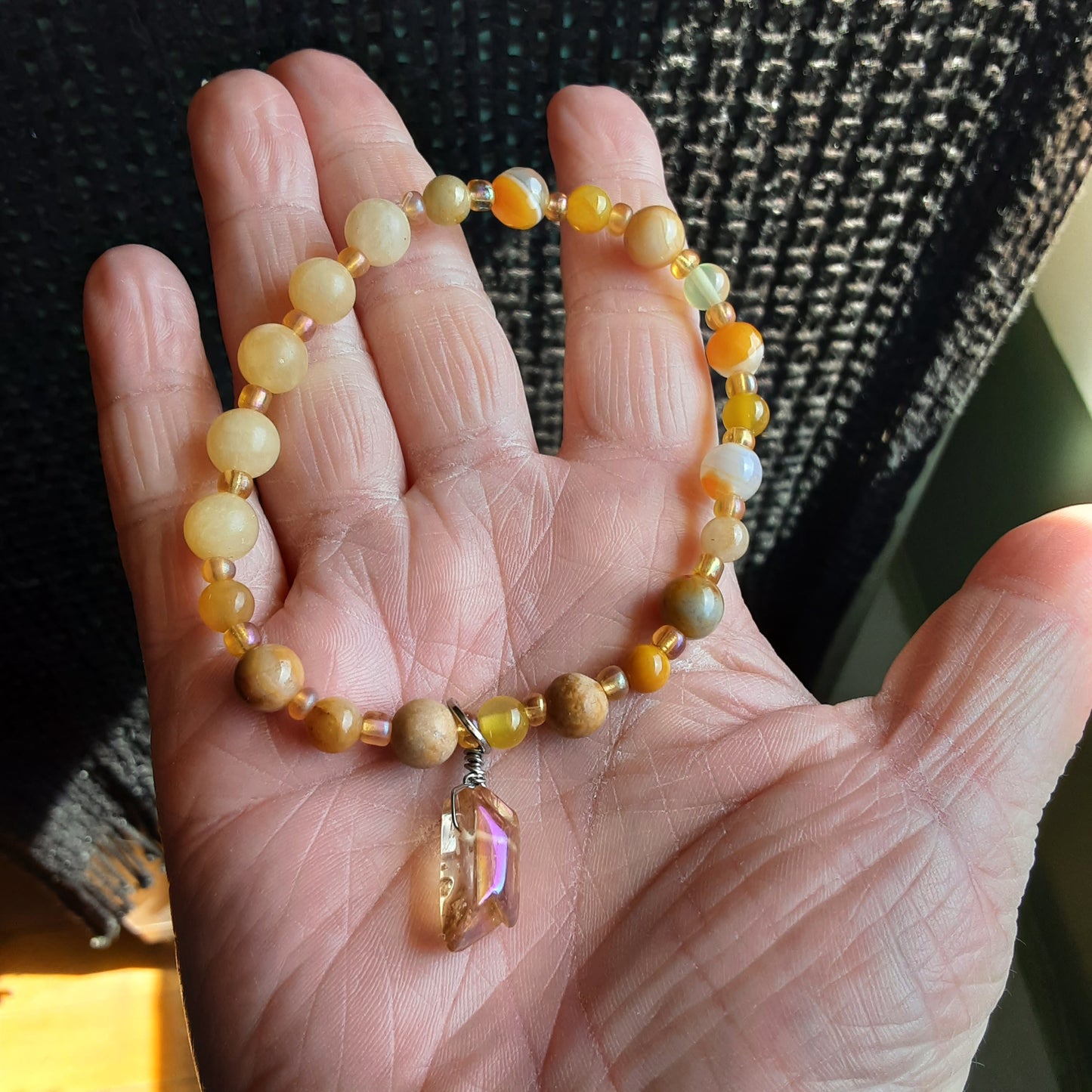 Orange and yellow bracelet