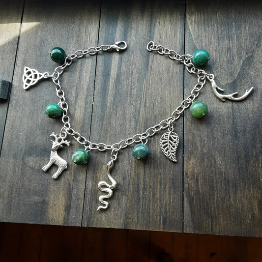 Cernunnos charm bracelet