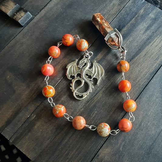 Dragon pendulum or prayer beads