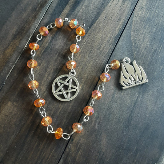 Fire element prayer beads
