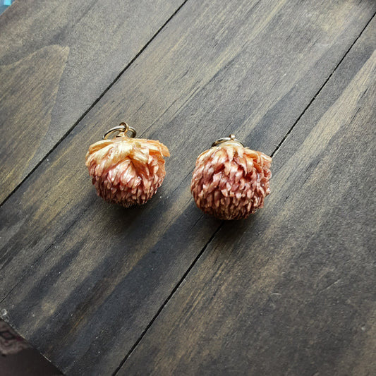 Real flower pendant
