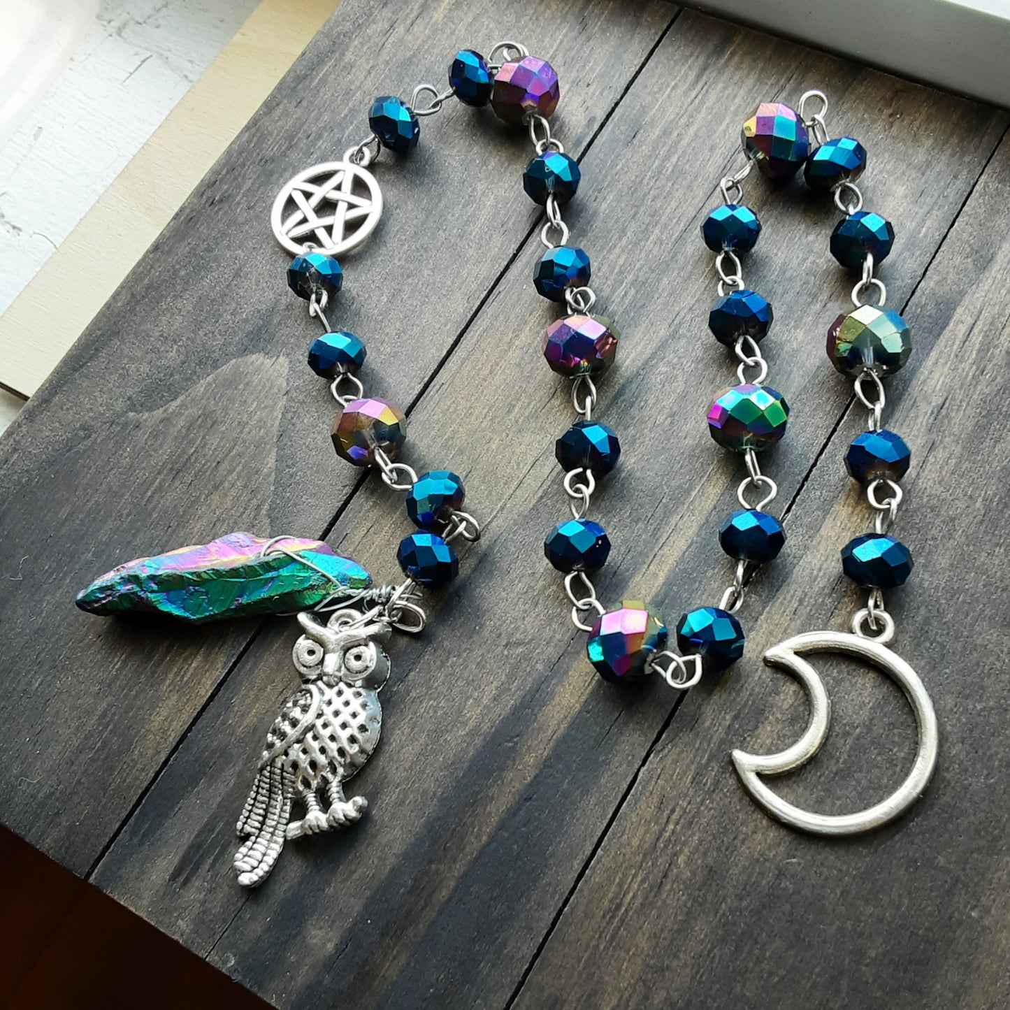 Night sky inspired prayer beads