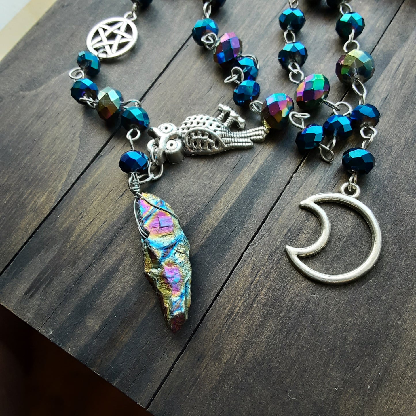 Night sky inspired prayer beads