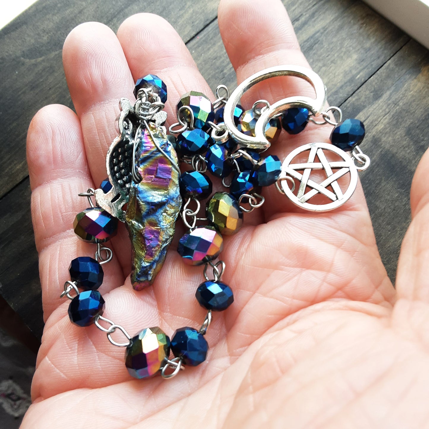 Night sky inspired prayer beads
