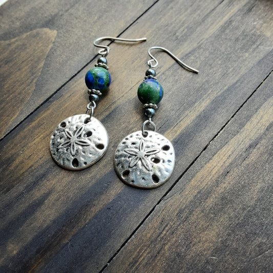Sand dollar earrings