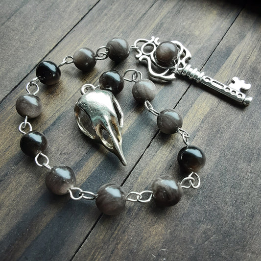 Hallowed Shadows -Dark Goddess prayer beads