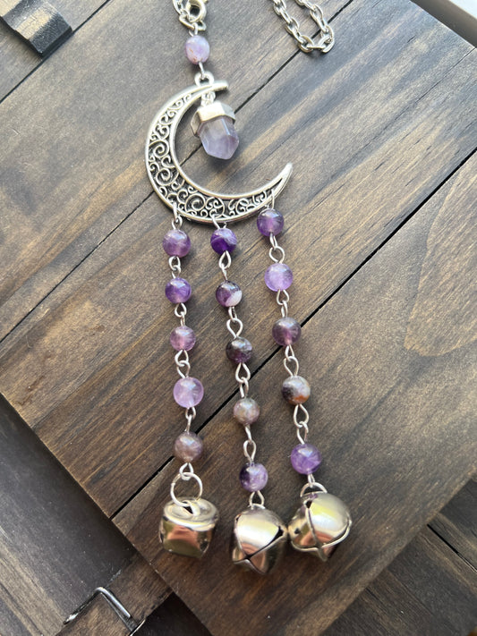 Amethyst point witch bells