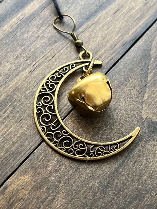 Bronze moon and golden witch bells- style C