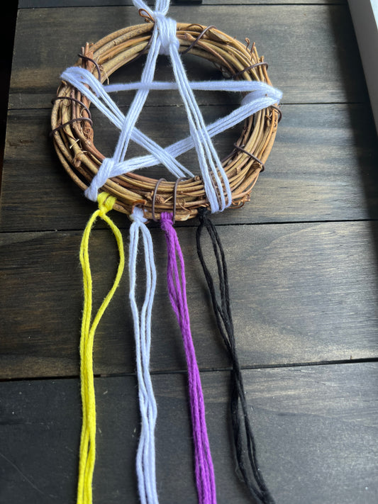 Nonbinary Pride flag witch bells