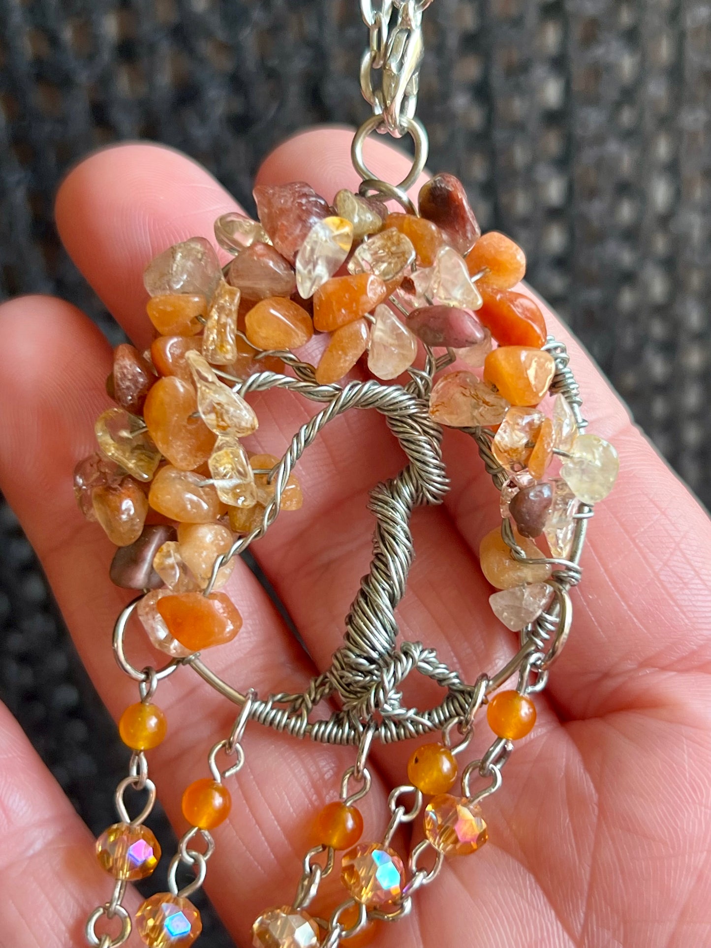 Autumn tree sun catcher