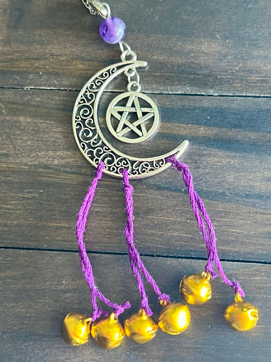 Purple moon witch bells
