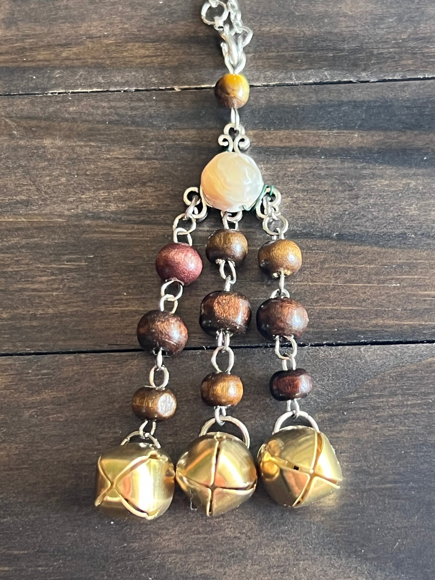 Brown beaded witch bells