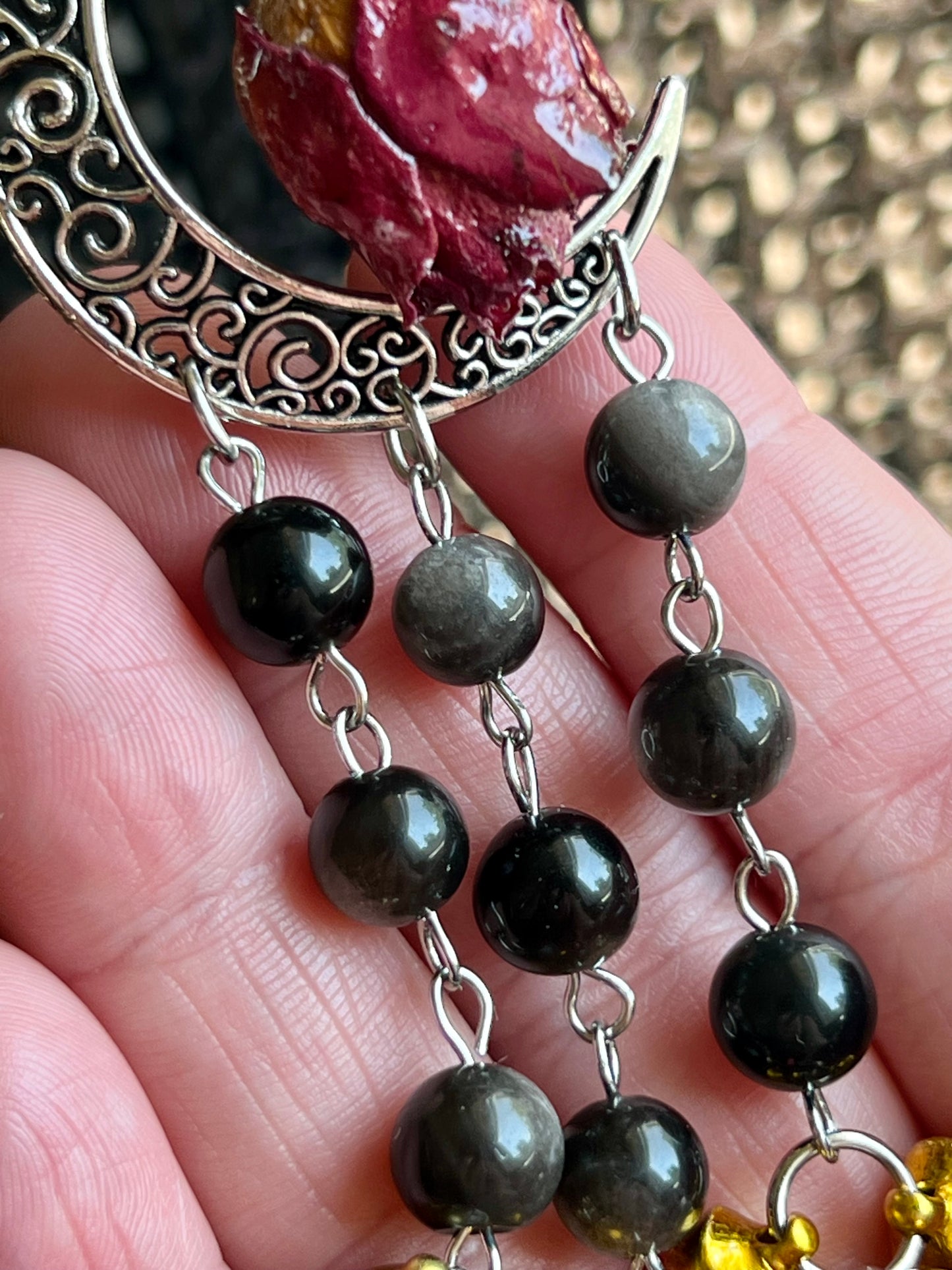 Red rose witch bells, please read